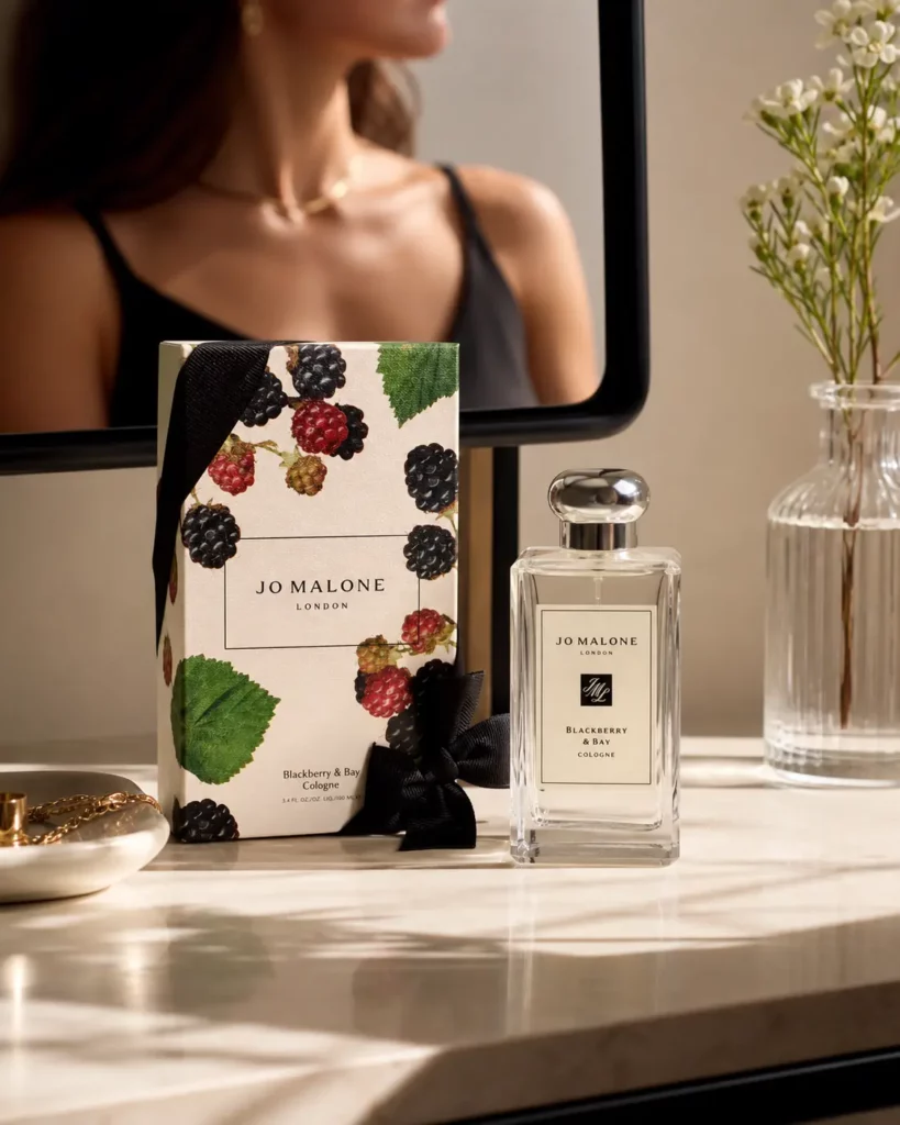 Jo Malone Blackberry & Bay Edc Spray Pre-Pack - sfeerfoto kaptafel