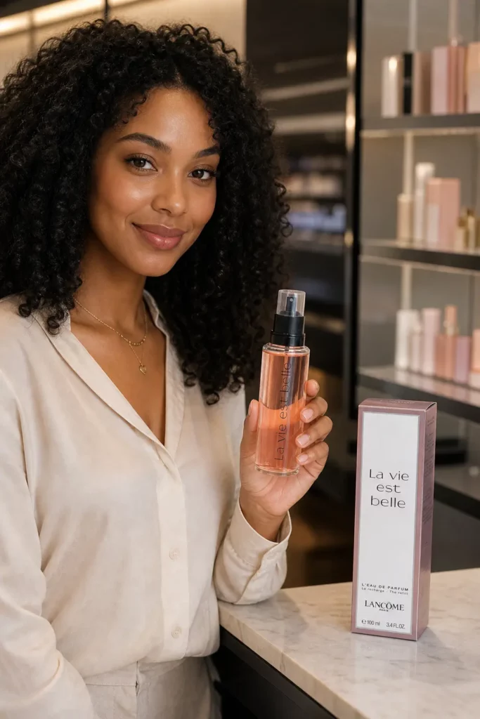 Lancome La Vie Est Belle edp Spray Refill - sfeerfoto in gebruik