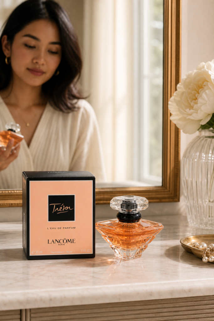 Lancome Tresor Eau de parfum - sfeerfoto kaptafel