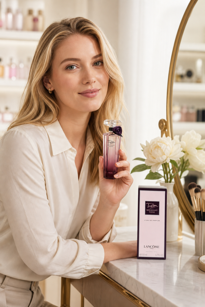 Lancome Tresor Midnight Rose Eau de parfum - sfeerfoto in gebruik