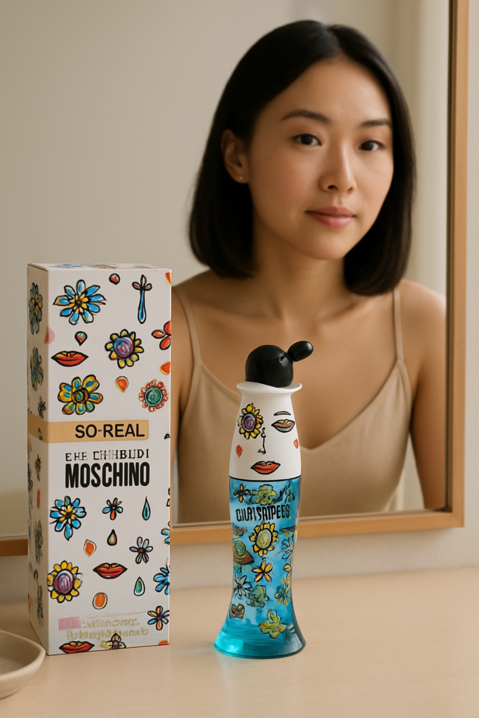 Moschino Cheap & Chic So Real EDT Spray - sfeerfoto kaptafel