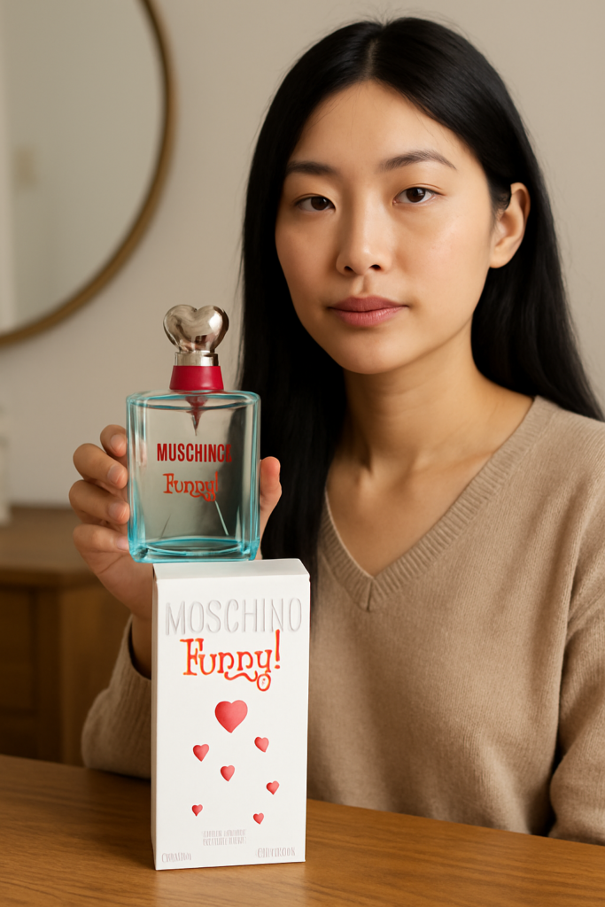 Moschino Funny EDT Spray 100ml - sfeerfoto in gebruik