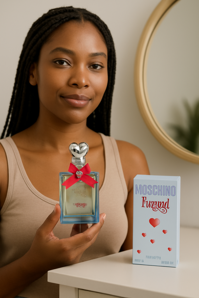 Moschino Funny EDT Spray 50ml - sfeerfoto in gebruik