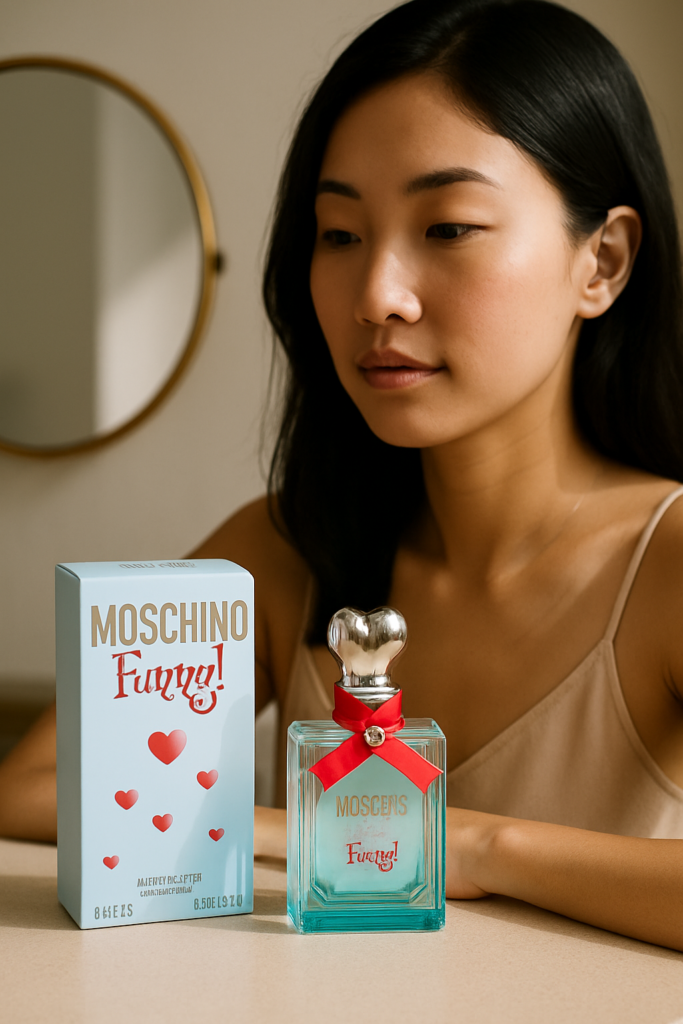 Moschino Funny EDT Spray 50ml - sfeerfoto kaptafel