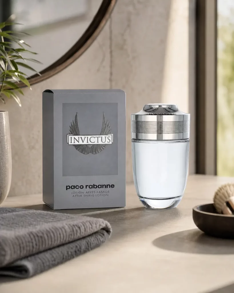 Paco Rabanne Invictus After Shave Lotion - sfeerfoto kaptafel