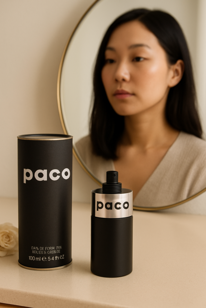 Paco Rabanne Paco EDT Spray - sfeerfoto kaptafel