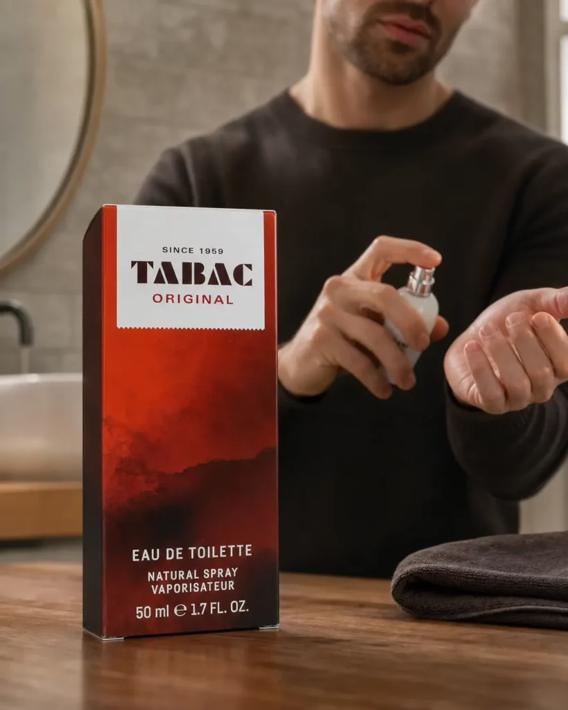 Tabac Original eau de toillette natural spray - sfeerfoto in gebruik