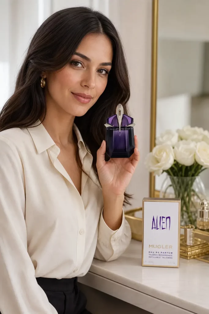 Thierry Mugler Alien Edp Spray Refillable - sfeerfoto in gebruik