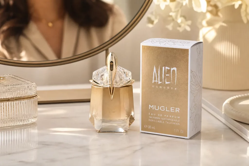 Thierry Mugler Alien Goddess Edp Spray - sfeerfoto kaptafel