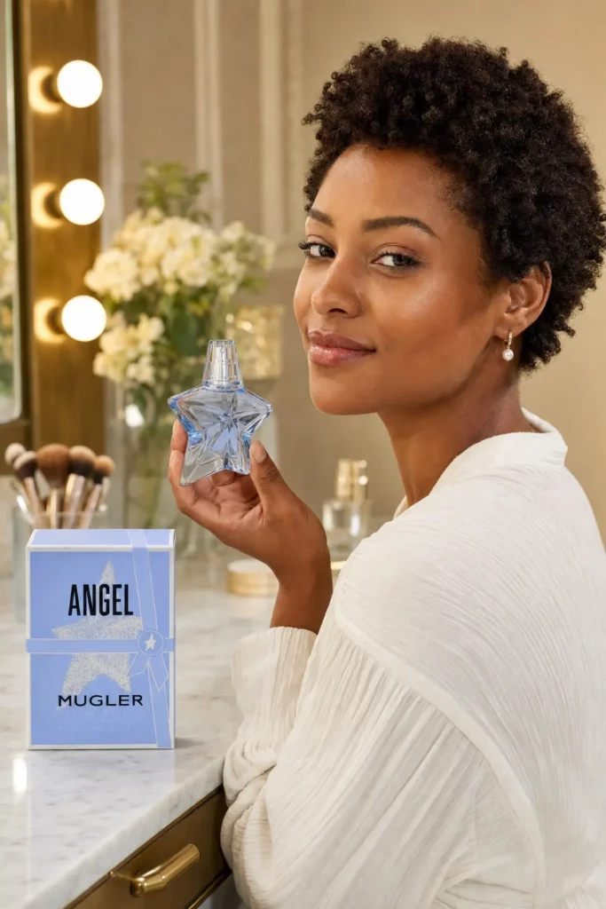 Thierry Mugler Angel Edp Spray Refillable - sfeerfoto in gebruik