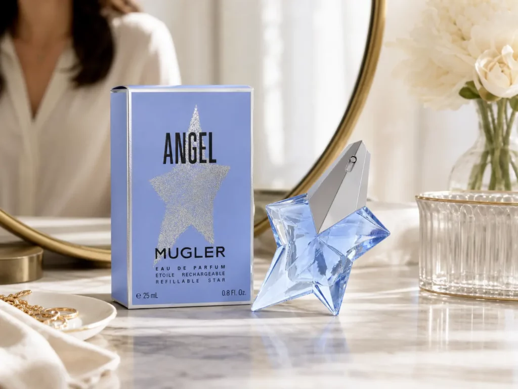 Thierry Mugler Angel Edp Spray Refillable - sfeerfoto kaptafel