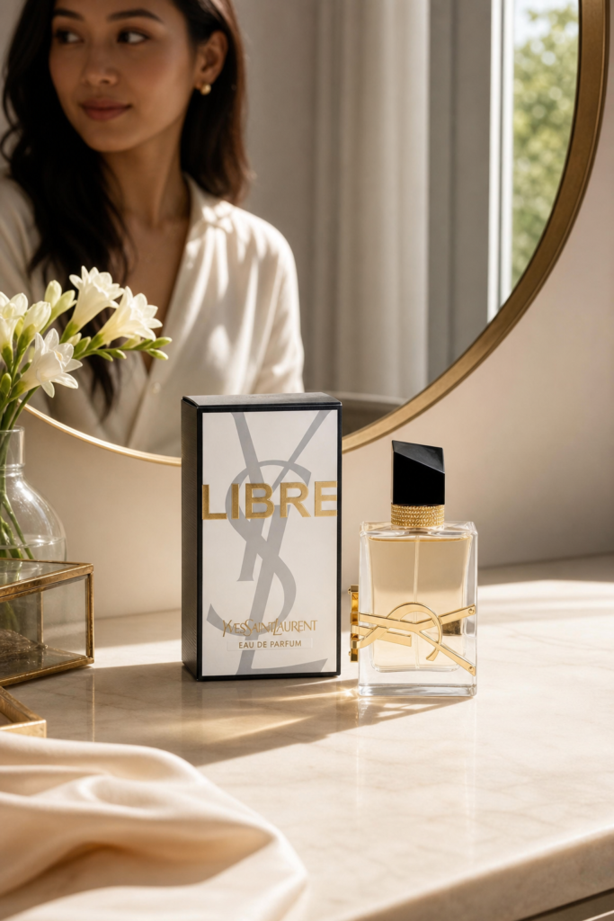 Yves Saint Laurent Libre Eau de parfum Refillable - sfeerfoto kaptafel