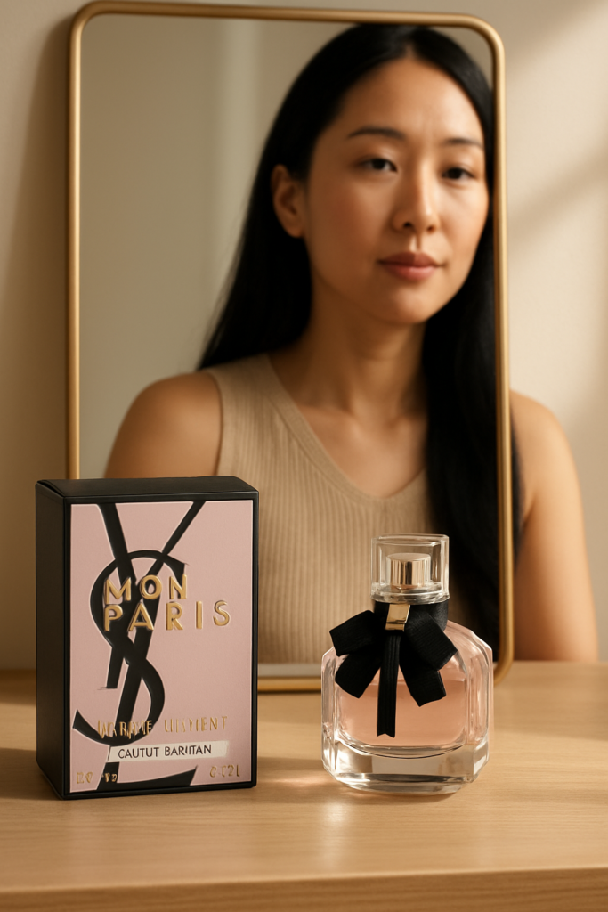 Yves Saint Laurent Mon Paris Eau de parfum 30ml - sfeerfoto kaptafel