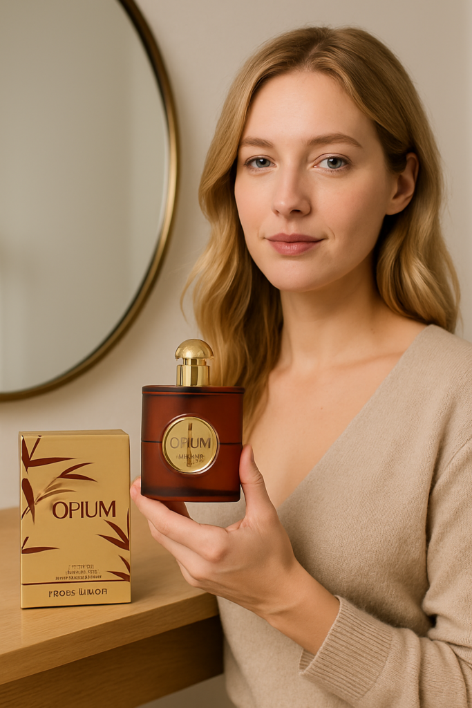 Yves Saint Laurent Opium Pour Femme Eau de parfum 50ml - sfeerfoto in gebruik