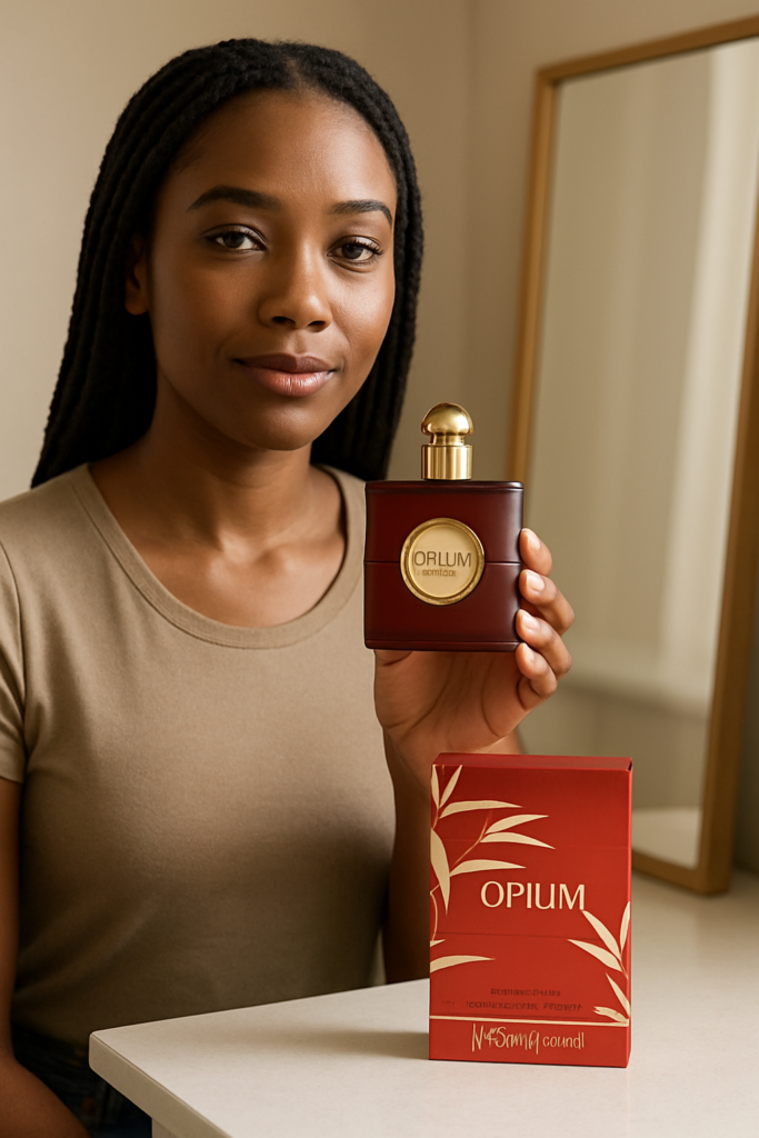 Yves Saint Laurent Opium Pour Femme Eau de toillette 50ml - sfeerfoto in gebruik
