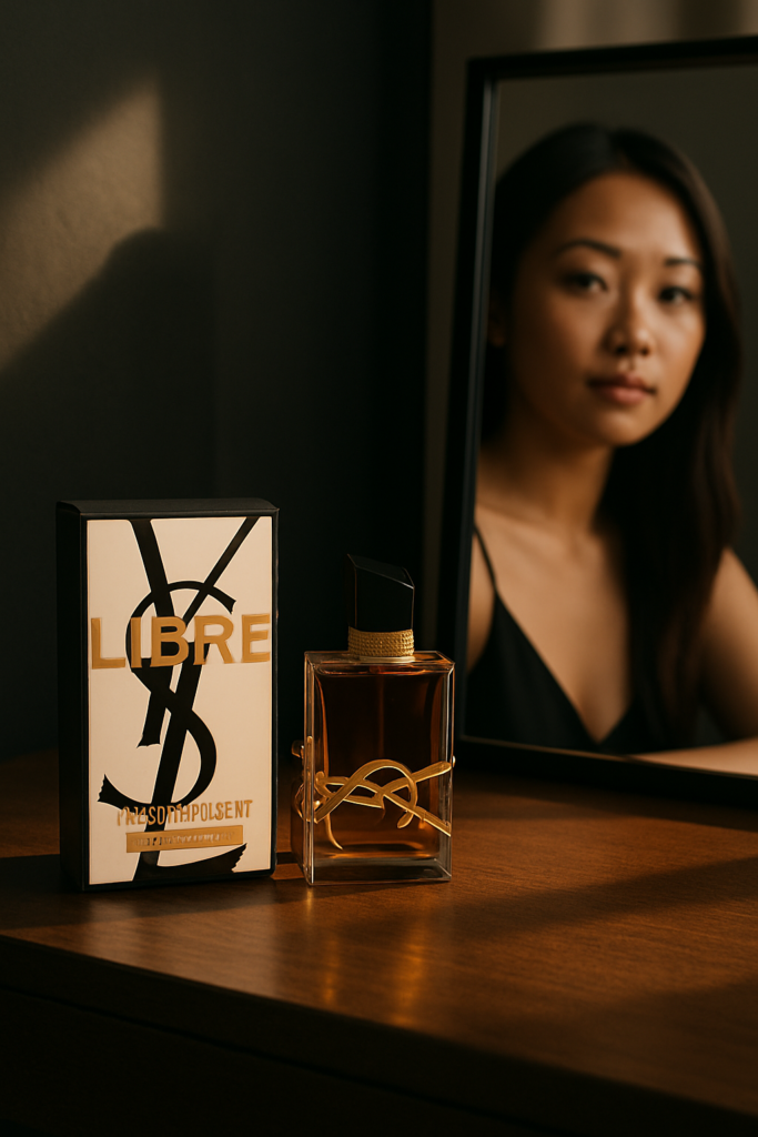 Yves Saint Laurent YSL Libre Intense EDP Spray 50ml - sfeerfoto kaptafel