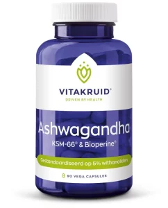 Ashwagandha 5% withanoliden KSM-66 & Bioperine Vitakruid 90vc