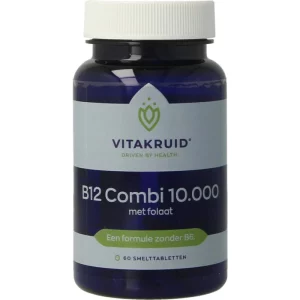 B12 Combi 10.000 met Actief Folaat Vitakruid 60tb