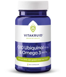 Q10 Ubiquinol 50 mg & Omega 3 450 TG Vitakruid 60ca
