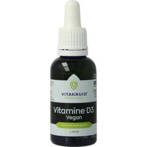 Vitamine D3 Vegan Vitashine 5 mcg per druppel Vitakruid 30ml